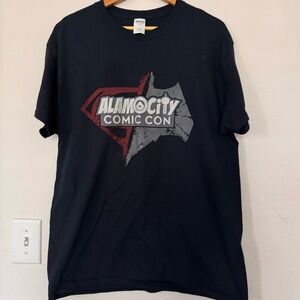 Alamo City Comic Con Black T-Shirt Gildan Heavy Cotton Size Large